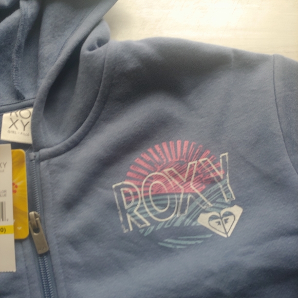 ROXY NEW girls Full Zip hooded Jacket - Picture 4 of 8